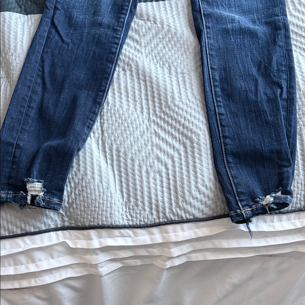 Dark Blue Women's High-Rise Skinny Jeans- BKE PARKER - Picture 7 of 9